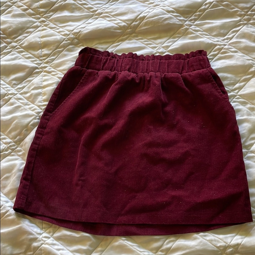 Copper Key burgundy Mini Skirt